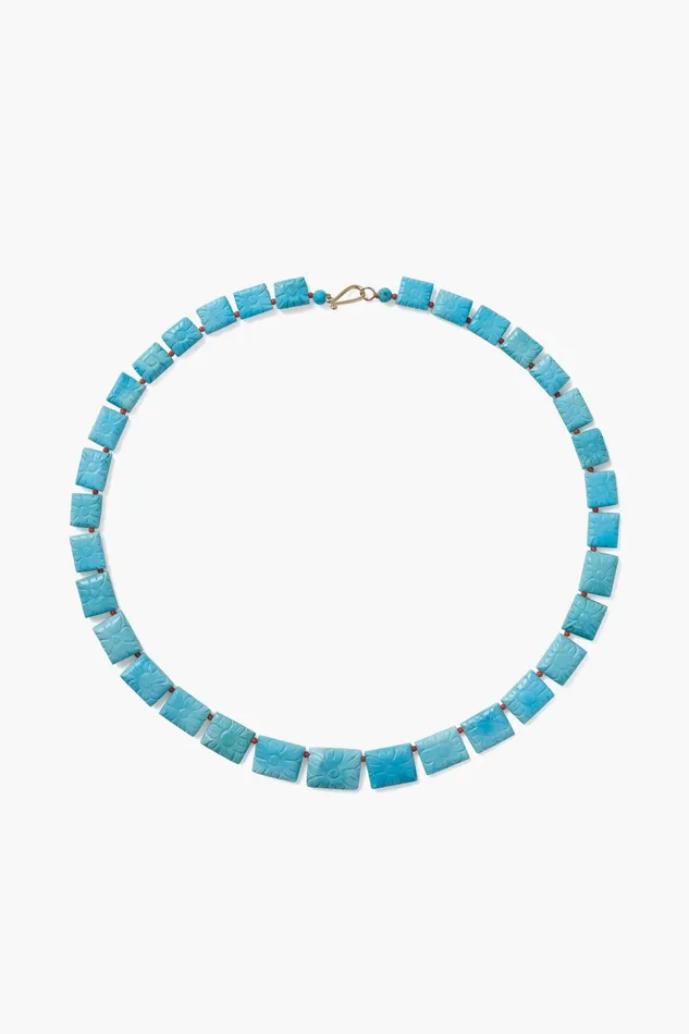 14k Azalea Beaded Necklace Turquoise Women Chan Luu 14k Fine