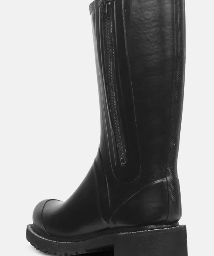 34 Rubber Boots With Zip 8211 Black Rainboots Ilse Jacobsen Rainboots Medium