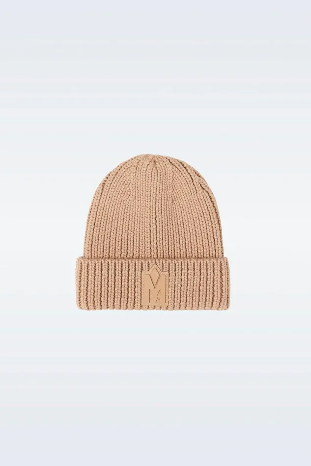 Accessories Kids Mackage JUDEKZ Handknit Toque With Ribbed Cuff For Kids Sapphire