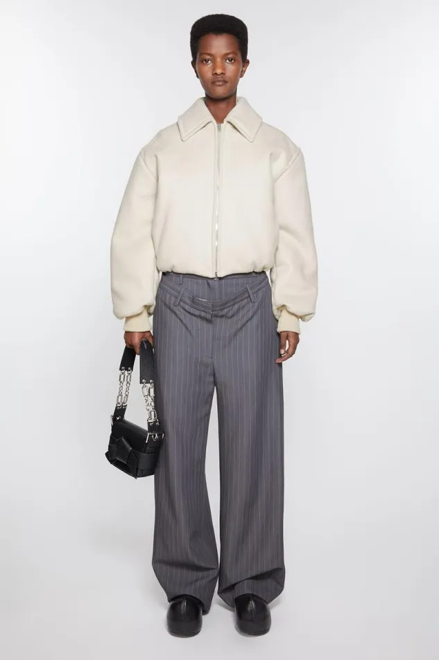 Acne Studios Bomber Jacket Faded Grey Women Outerwear