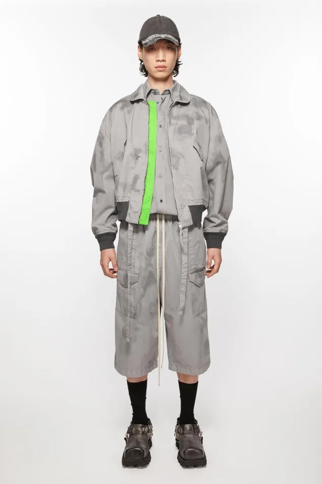 Acne Studios Bomber Jacket Mid Grey Men Outerwear