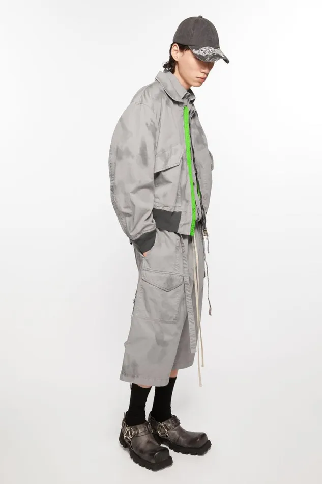 Acne Studios Bomber Jacket Mid Grey Men Outerwear