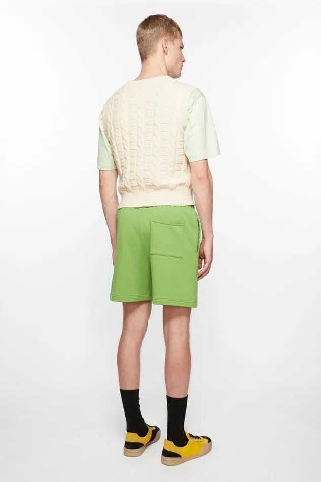 Acne Studios Fleece Shorts Herb Green Men Shorts