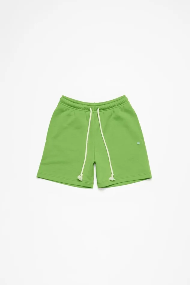 Acne Studios Fleece Shorts Herb Green Men Shorts