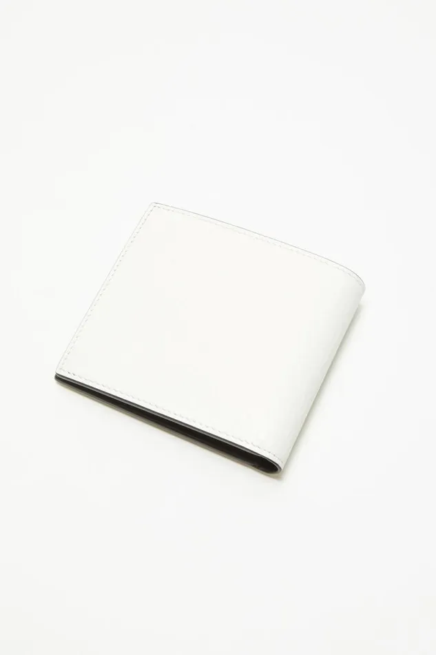 Acne Studios Folded Leather Wallet White Women Small Leather Goods