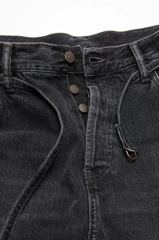 Acne Studios Loose Fit Denim Shorts Black Women Shorts Acne Studios Loose Fit Denim Shorts Black Women Shorts
