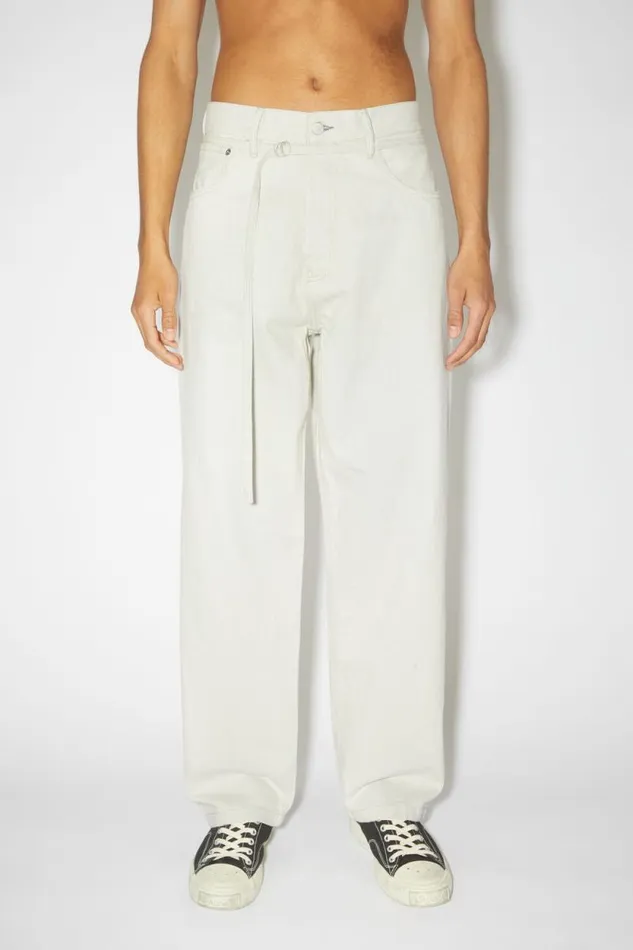 Acne Studios Loose Fit Jeans 1991 Toj Ecruecru Men Jeans