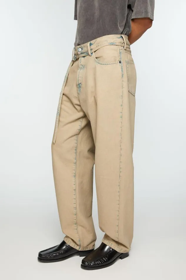 Acne Studios Loose Fit Jeans 8211 1991 Toj Light Sand Women Jeans