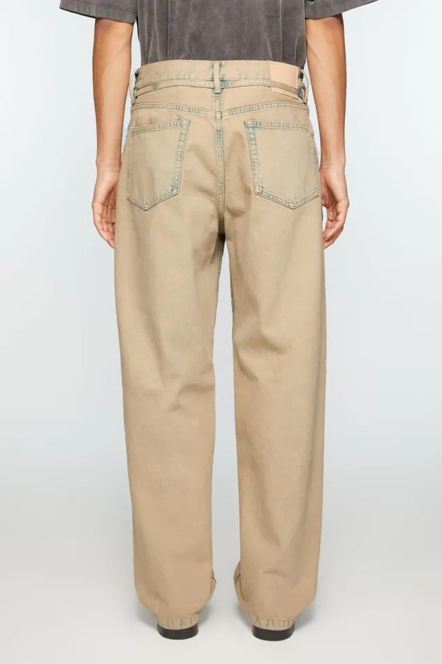 Acne Studios Loose Fit Jeans 8211 1991 Toj Light Sand Women Jeans