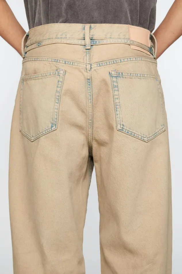 Acne Studios Loose Fit Jeans 8211 1991 Toj Light Sand Women Jeans