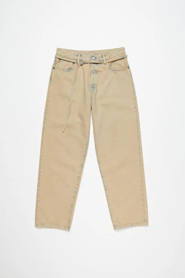 Acne Studios Loose Fit Jeans 8211 1991 Toj Light Sand Women Jeans