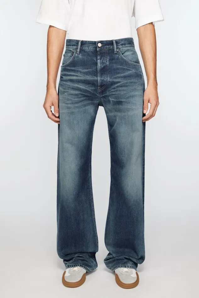 Acne Studios Loose Fit Jeans 8211 2021M Mid Blue Men Jeans