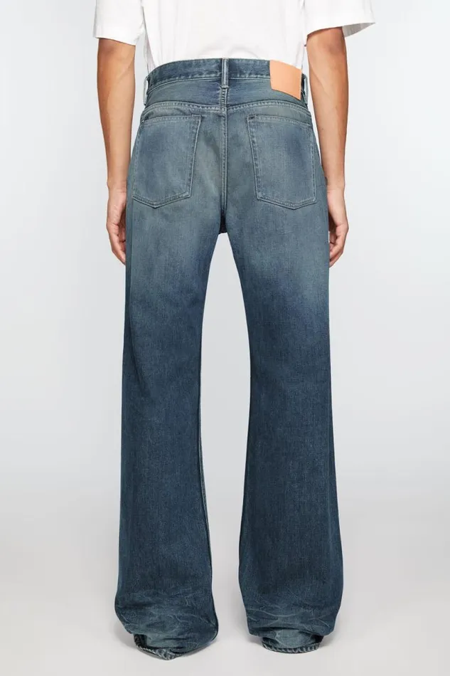 Acne Studios Loose Fit Jeans 8211 2021M Mid Blue Men Jeans Acne Studios Loose Fit Jeans 8211 2021M Mid Blue Men Jeans