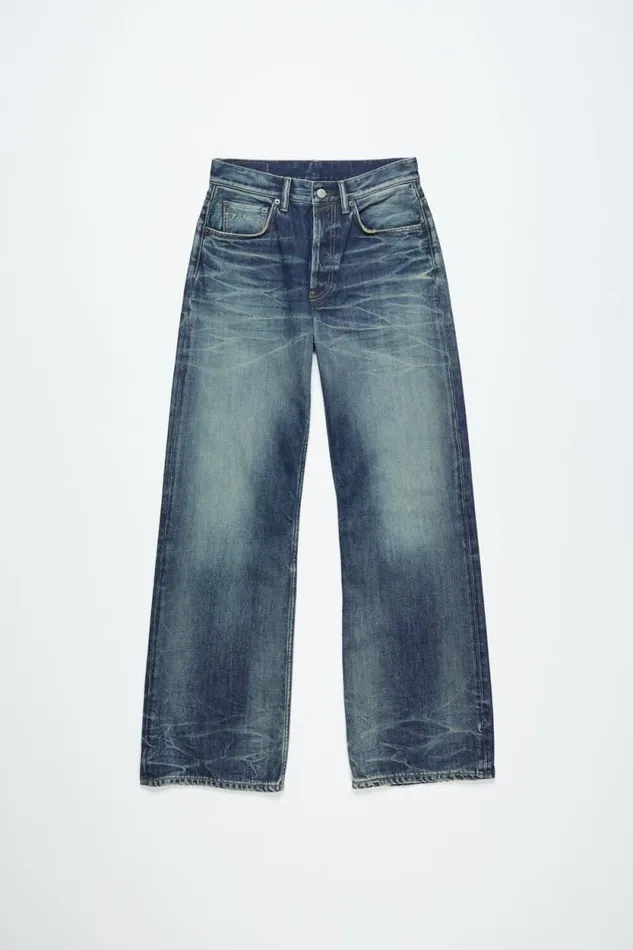 Acne Studios Loose Fit Jeans 8211 2021M Mid Blue Men Jeans Acne Studios Loose Fit Jeans 8211 2021M Mid Blue Men Jeans