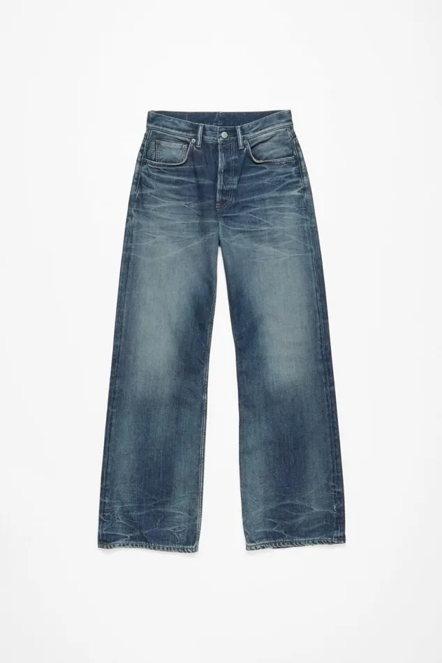 Acne Studios Loose Fit Jeans 8211 2021M Mid Blue Men Jeans Acne Studios Loose Fit Jeans 8211 2021M Mid Blue Men Jeans