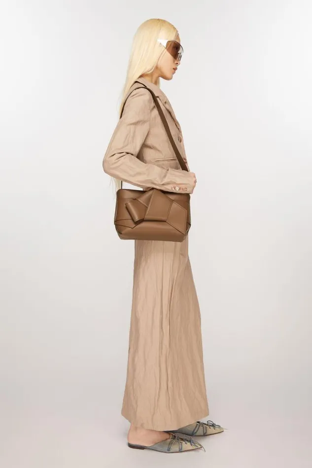 Acne Studios Musubi Shoulder Bag Camel Brown Men Bags
