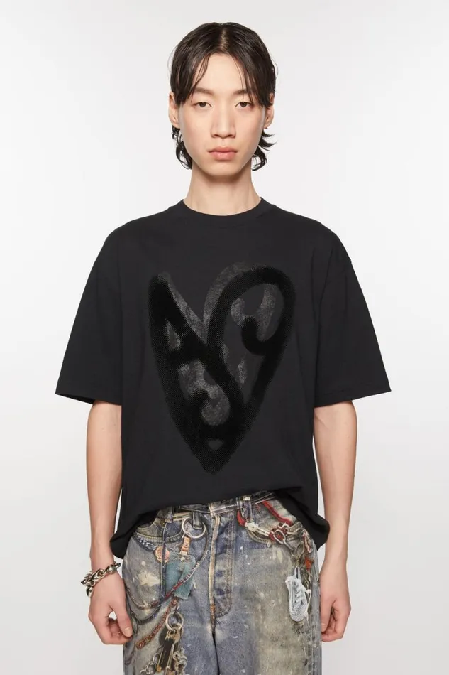 Acne Studios Printed Tshirt Black Women Tshirts