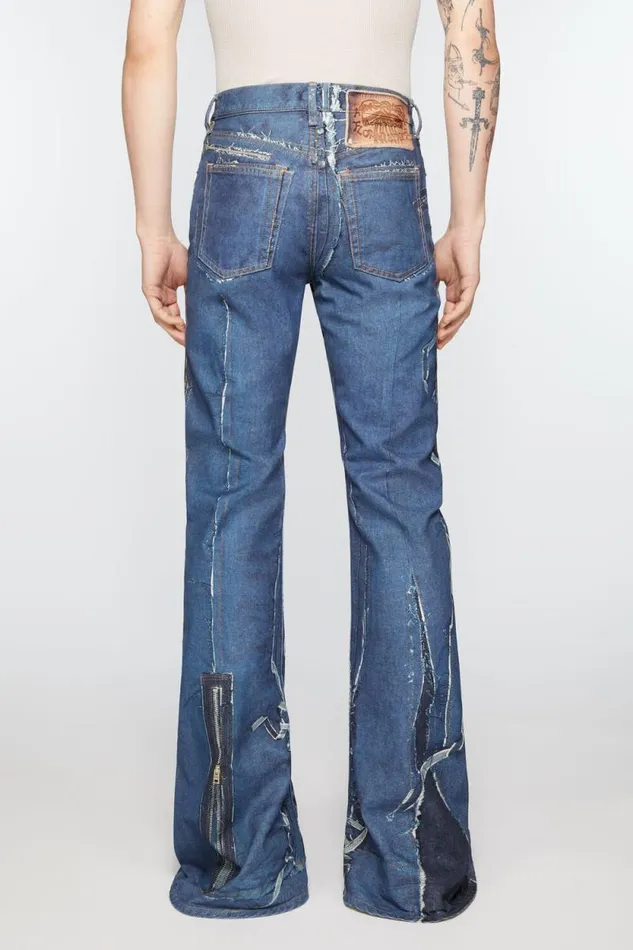 Acne Studios Regular Fit Jeans 8211 2024M Mid Blue Men Jeans Acne Studios Regular Fit Jeans 8211 2024M Mid Blue Men Jeans
