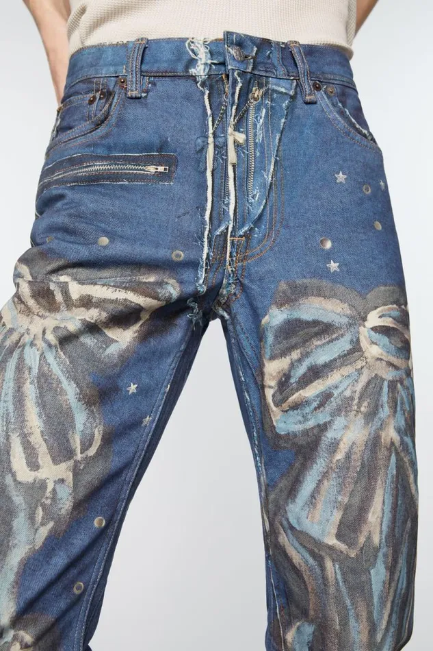 Acne Studios Regular Fit Jeans 8211 2024M Mid Blue Men Jeans Acne Studios Regular Fit Jeans 8211 2024M Mid Blue Men Jeans