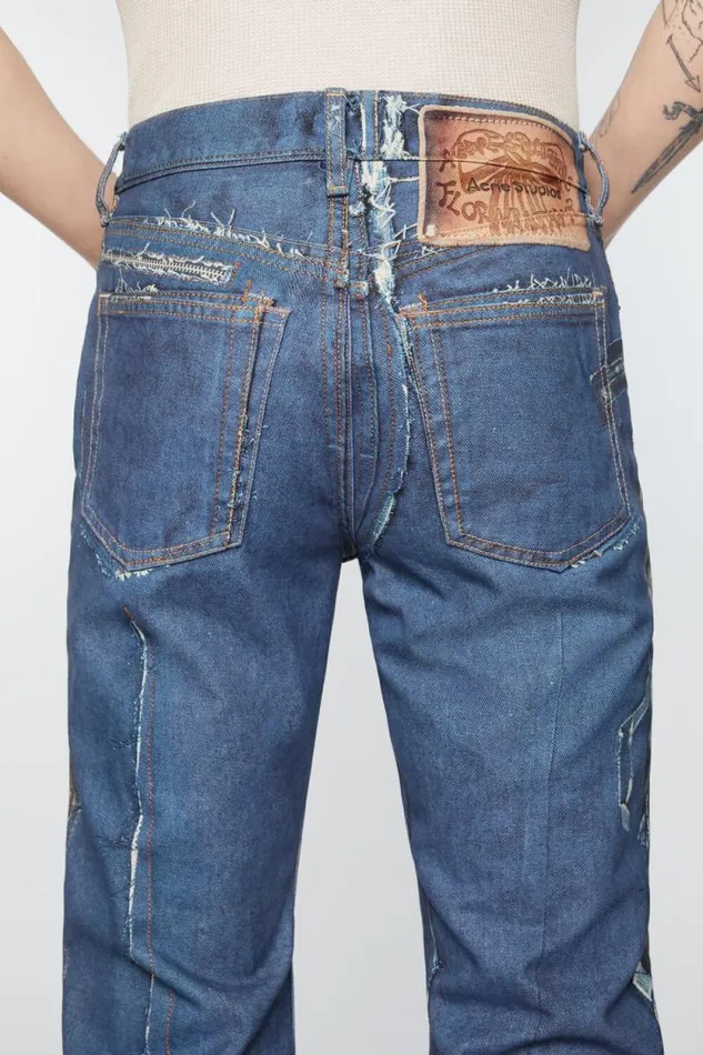 Acne Studios Regular Fit Jeans 8211 2024M Mid Blue Men Jeans Acne Studios Regular Fit Jeans 8211 2024M Mid Blue Men Jeans