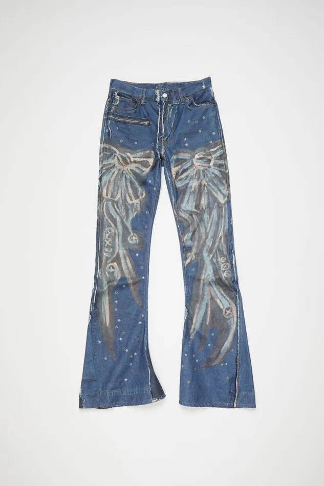 Acne Studios Regular Fit Jeans 8211 2024M Mid Blue Men Jeans Acne Studios Regular Fit Jeans 8211 2024M Mid Blue Men Jeans