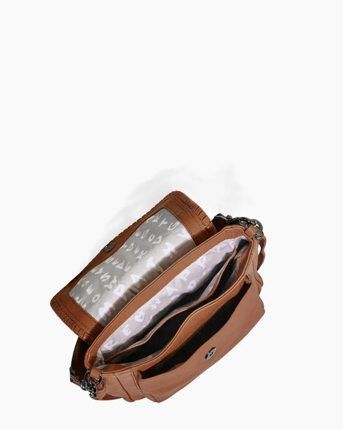 Aimee Kestenberg Crossbody Bags Women All For Love Mini Crossbody Chestnut Brown With Gunmetal