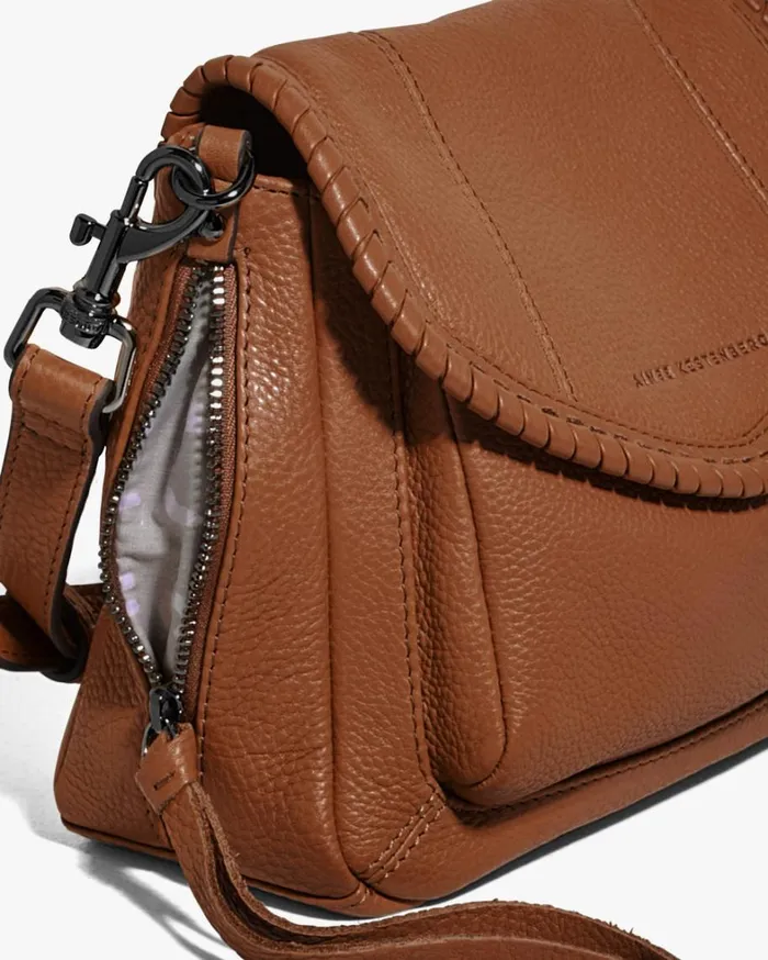 Aimee Kestenberg Crossbody Bags Women All For Love Mini Crossbody Chestnut Brown With Gunmetal