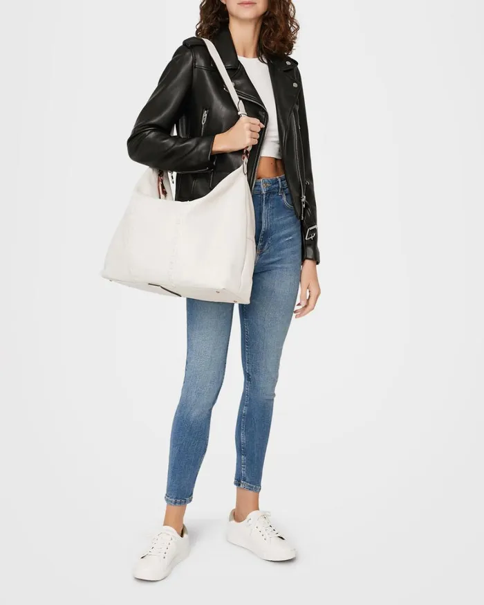 Aimee Kestenberg Tote Bags Women Hudson Duffle Bag Vanilla Ice With Chocolate Rose Gold