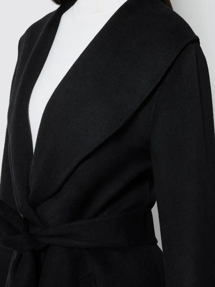 Alice Olivia MARCELENE MIDI COAT Black Women Jackets Coats