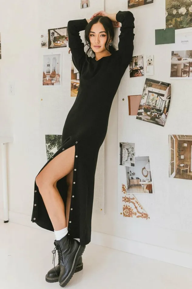 Amal Maxi Dress In Black Black Women Bohme Dresses