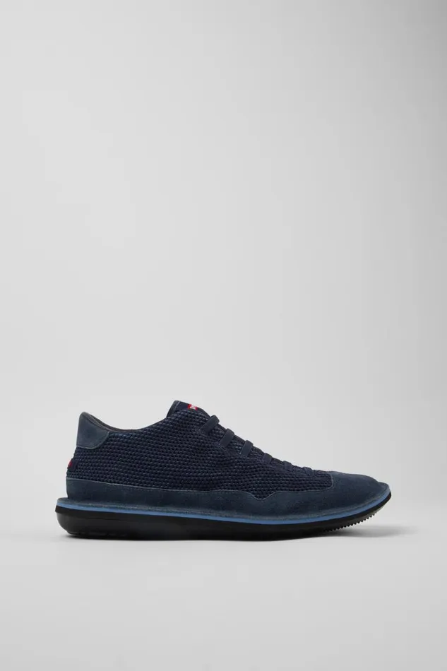 Ankle Boots Men Camper Beetle Blue TENCEL Mesh And Nubuck Ankle Boots Ankle Boots Men Camper Beetle Blue TENCEL Mesh And Nubuck Ankle Boots