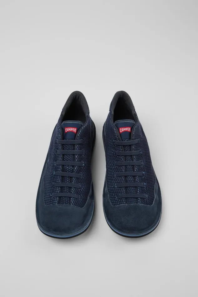 Ankle Boots Men Camper Beetle Blue TENCEL Mesh And Nubuck Ankle Boots Ankle Boots Men Camper Beetle Blue TENCEL Mesh And Nubuck Ankle Boots