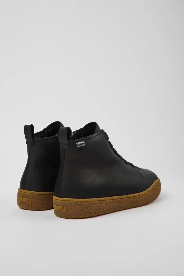 Ankle Boots Men Camper Peu Terreno HYDROSHIELD Black Leather Shoes