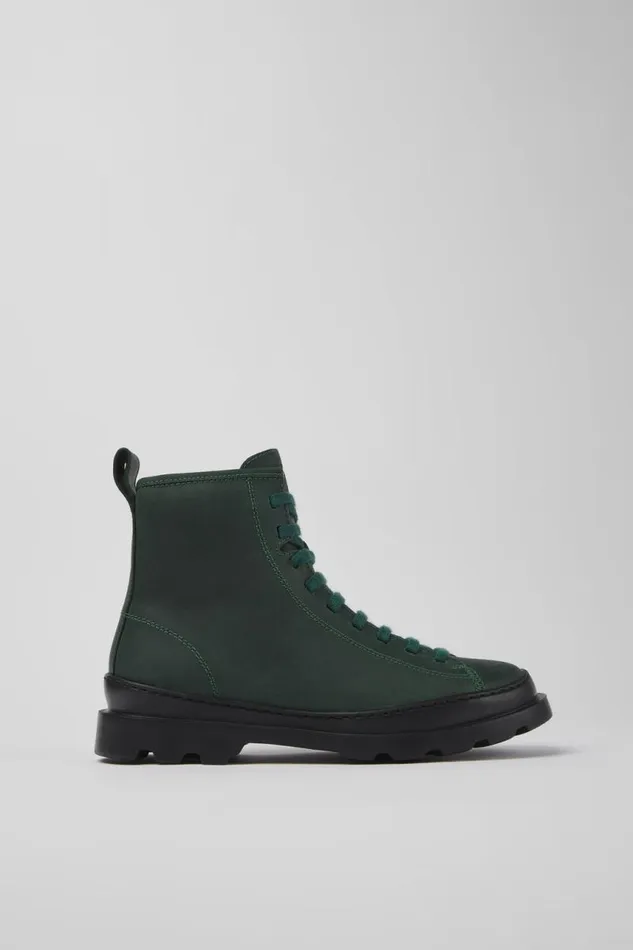 Ankle Boots Women Camper Brutus Green Nubuck Laceup Boots Ankle Boots Women Camper Brutus Green Nubuck Laceup Boots