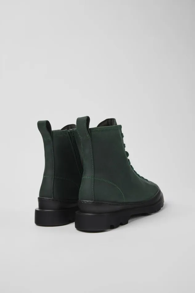 Ankle Boots Women Camper Brutus Green Nubuck Laceup Boots Ankle Boots Women Camper Brutus Green Nubuck Laceup Boots