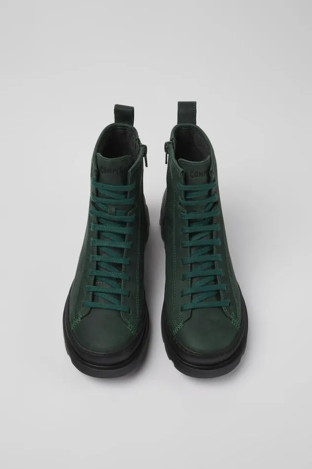 Ankle Boots Women Camper Brutus Green Nubuck Laceup Boots Ankle Boots Women Camper Brutus Green Nubuck Laceup Boots
