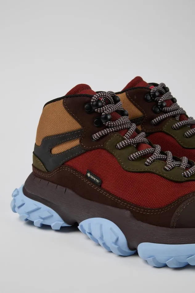 Ankle Boots Women Camper Karst Trek GORETEX Brown And Red Ankle Boots
