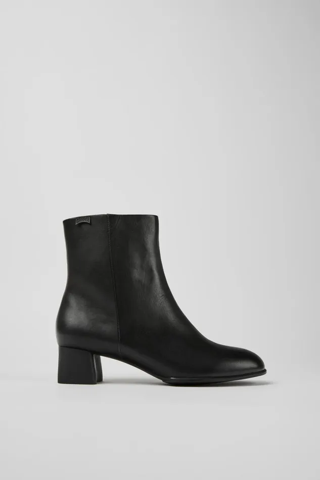 Ankle Boots Women Camper Katie Black Leather Ankle Boots