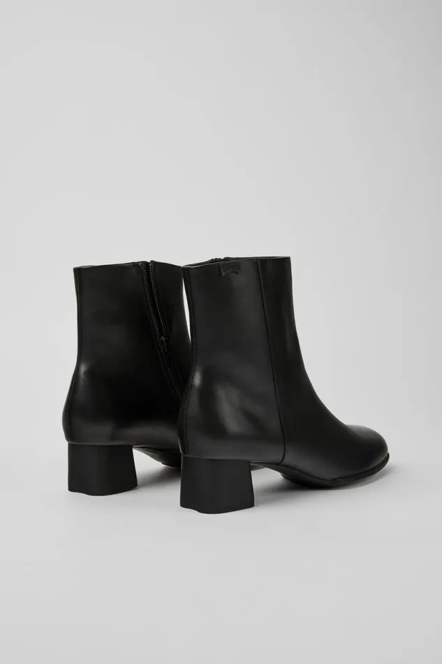 Ankle Boots Women Camper Katie Black Leather Ankle Boots