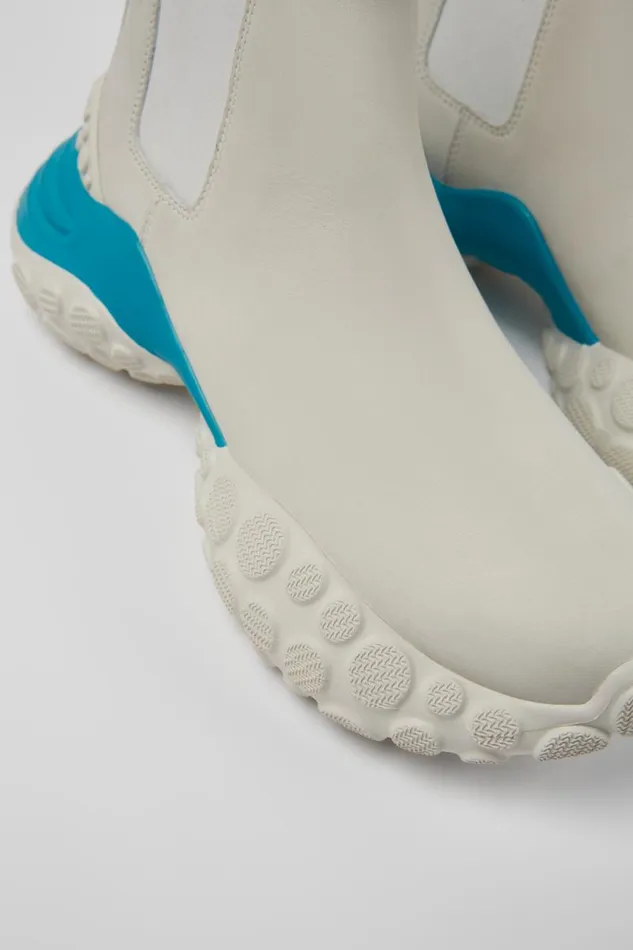 Ankle Boots Women Camper Pelotas Mars White Responsibly Raised Leather Ankle Boots