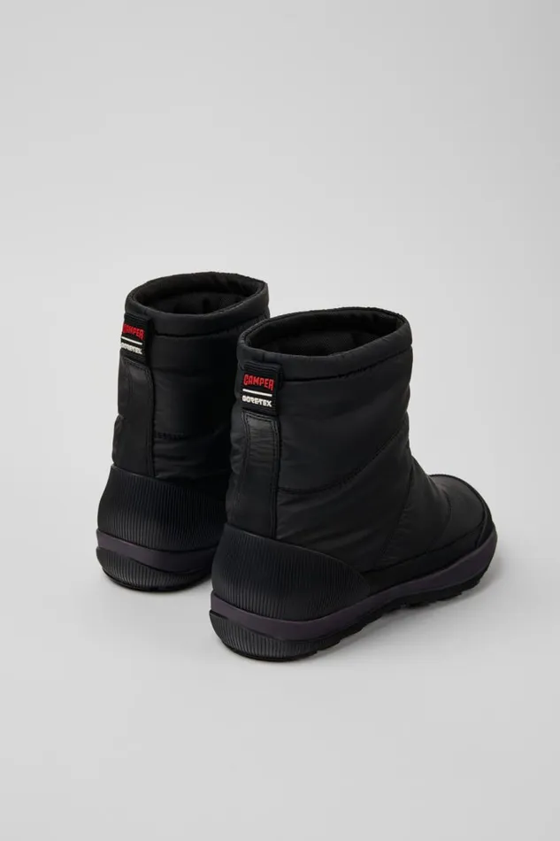 Ankle Boots Women Camper Peu Pista GORETEX Black Textile And Leather Boots Ankle Boots Women Camper Peu Pista GORETEX Black Textile And Leather Boots
