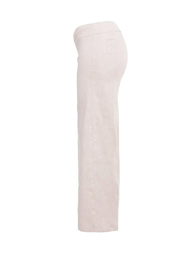 Avenue Montaigne ALEX Linen Oatmeal Women Pants
