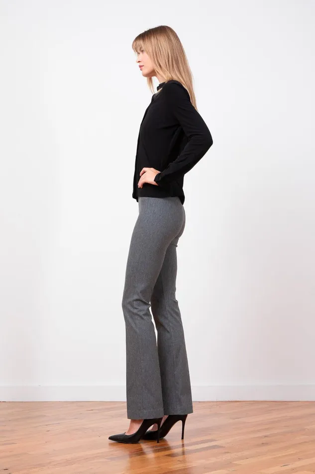 Avenue Montaigne BECCA Flannel Grey Women Pants Avenue Montaigne BECCA Flannel Grey Women Pants