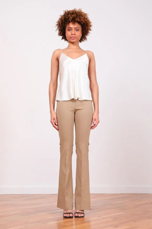 Avenue Montaigne BELLINI Signature Camel Women Pants