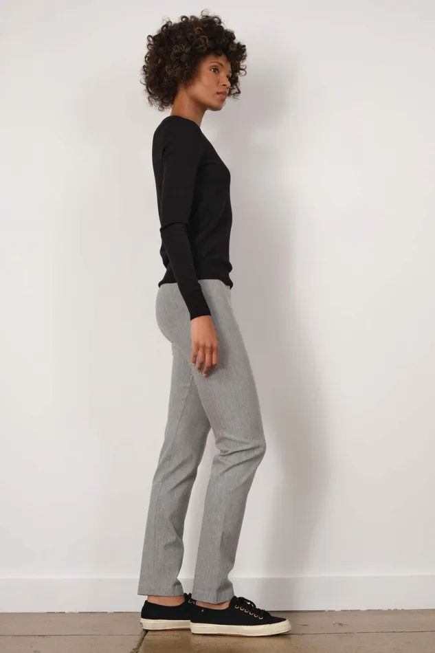 Avenue Montaigne BILLY Flannel Light Grey Women Pants Avenue Montaigne BILLY Flannel Light Grey Women Pants