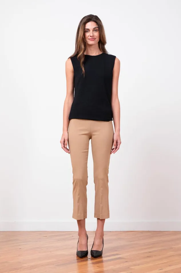 Avenue Montaigne LEO Signature Camel Women Pants