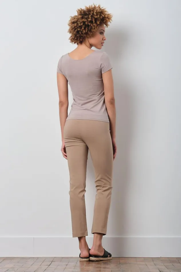 Avenue Montaigne LILI Signature Camel Women Pants
