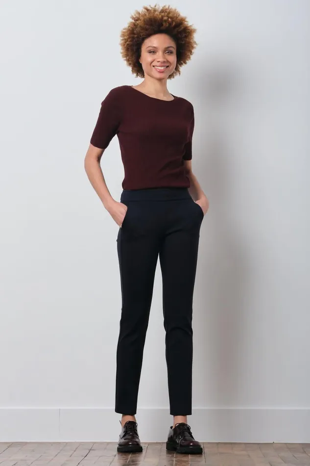 Avenue Montaigne LOUIS Freedom Navy Women Pants