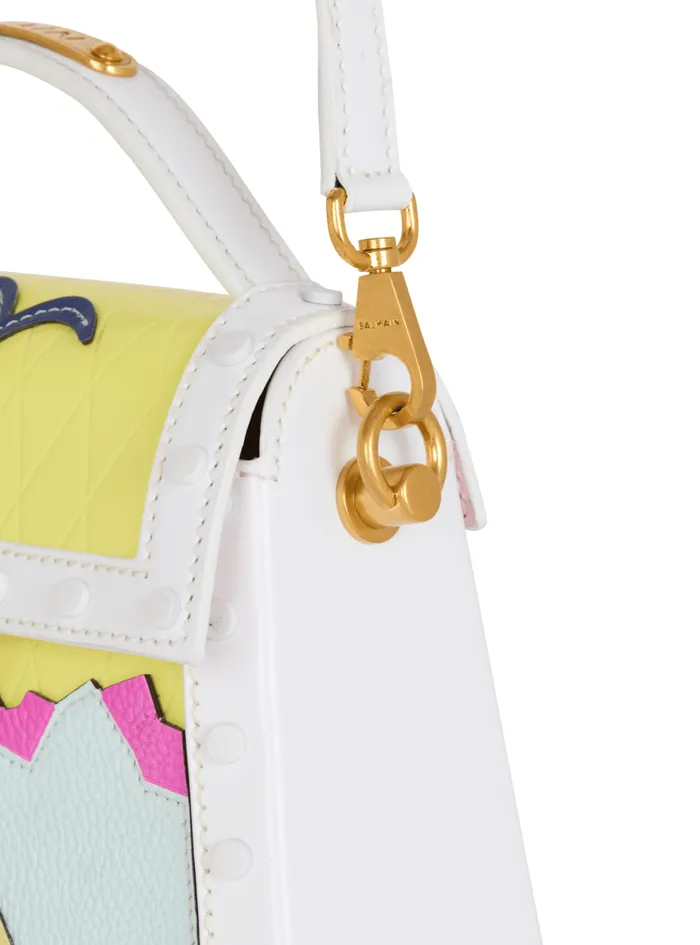 BBuzz Dynasty Calfskin And Postcard Patchwork Bag Multicolor Women Balmain Handbags