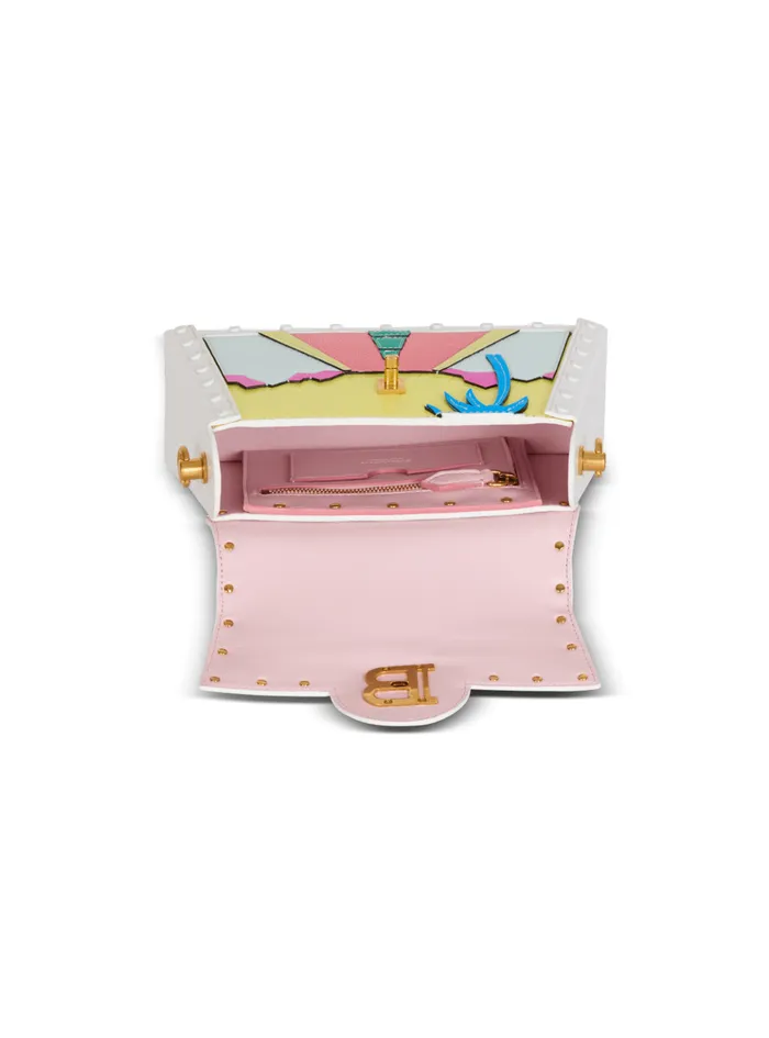 BBuzz Dynasty Calfskin And Postcard Patchwork Bag Multicolor Women Balmain Handbags